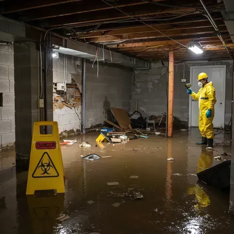 Flooded Basement Electrical Hazard in Hanley Hills, MO Property